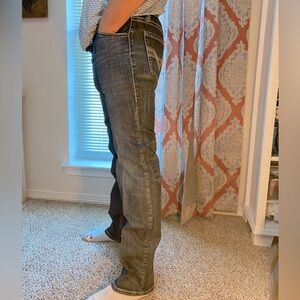 Men’s Rock & Roll Denim Jeans Slim Straight Leg 32x34